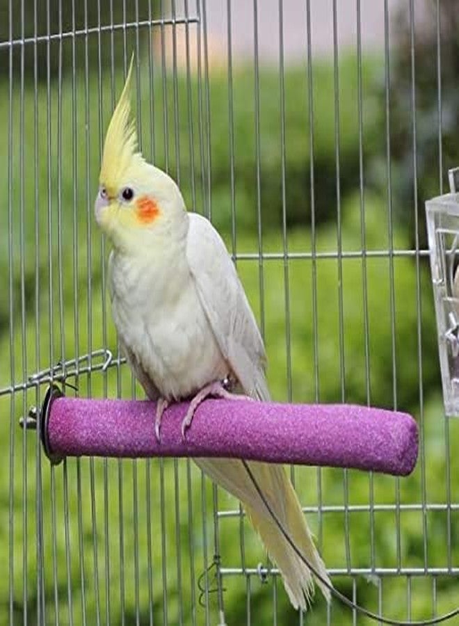 Western Era Set of 2 Safe Wooden Sand Perch/Stand/Toy for Birds, Cage Accessories, Playful, Resting Bird Toy (Light Weight) (Size - 10") - Image 3